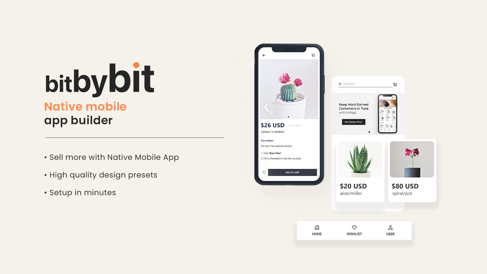 Native Mobile Application Builder Maker ios android bitapp
