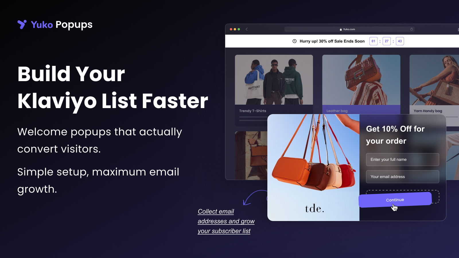  Klaviyo Welcome Popups & Newsletter Signup Forms