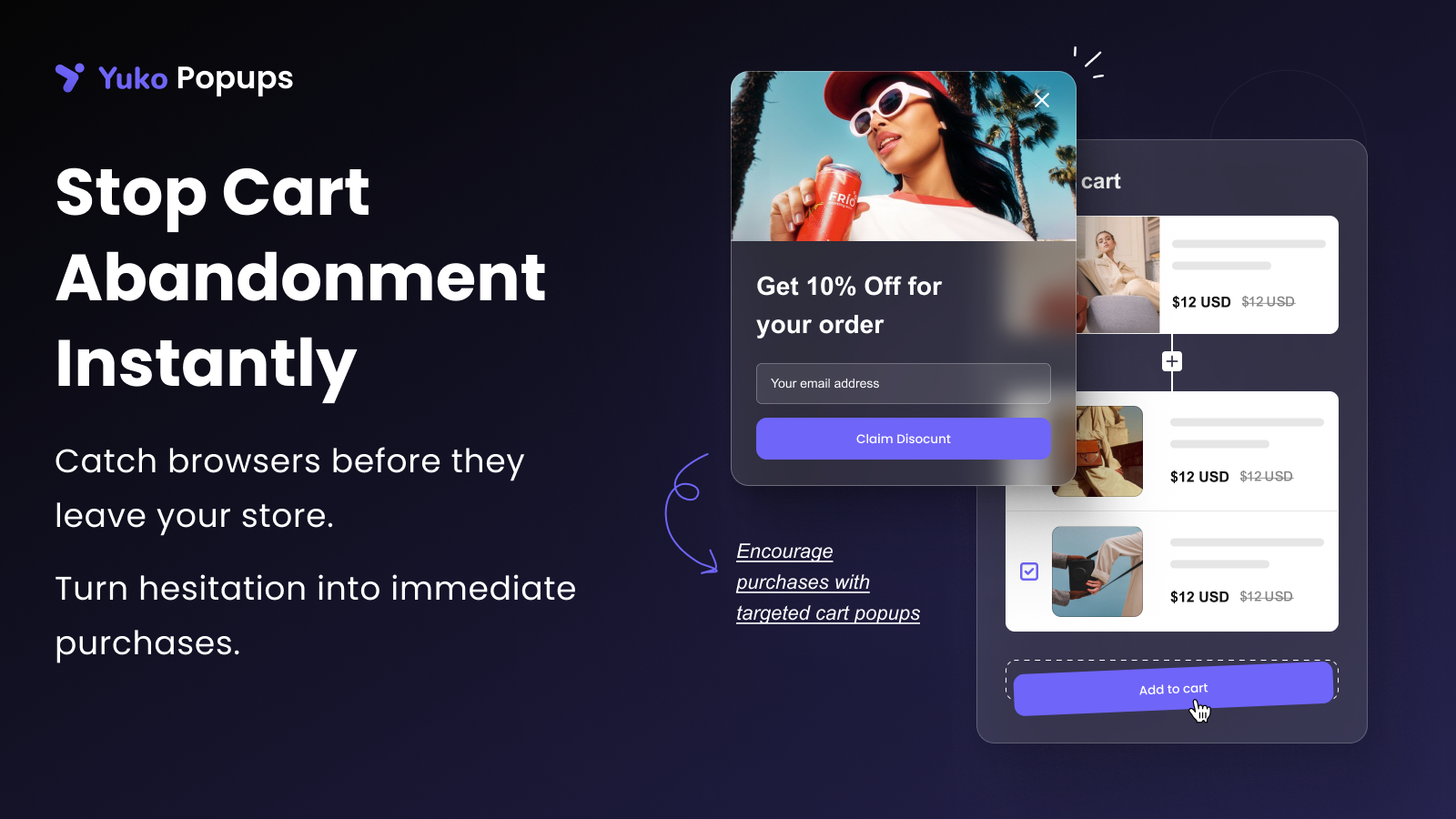 Add to cart popup for Klaviyo and Shopify