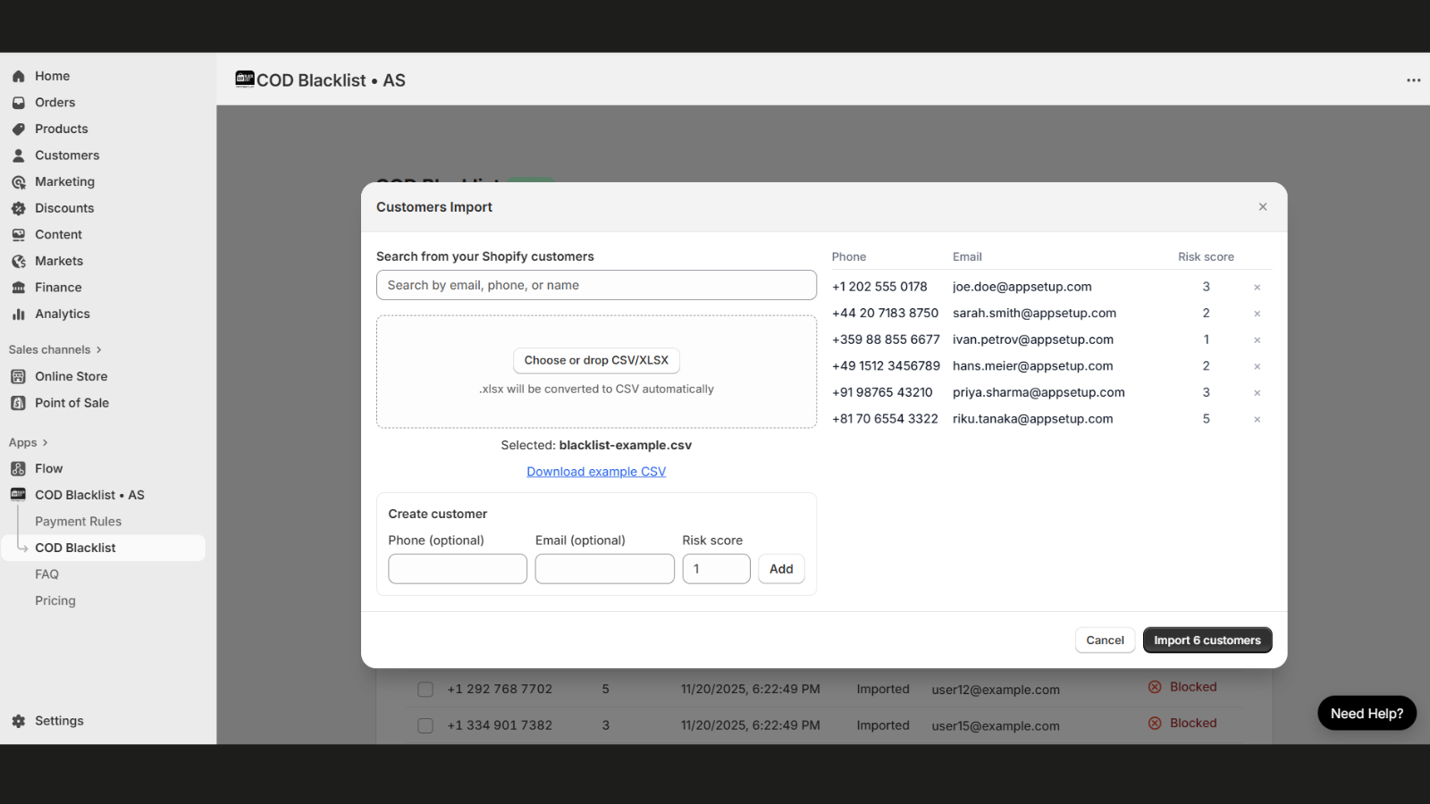 COD Fee, Cash on delivery payment