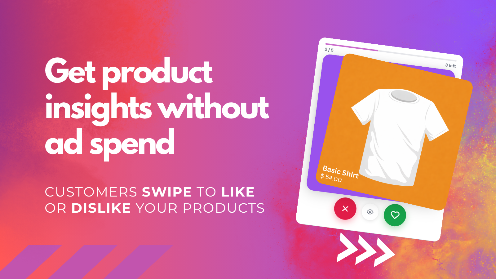 Get product insights without ad spend