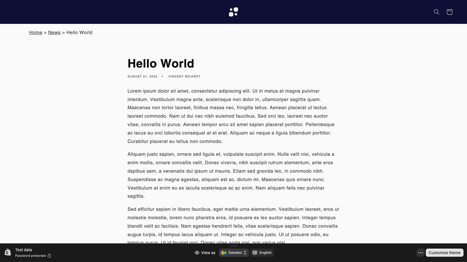 You can add a breadcrumb to any template