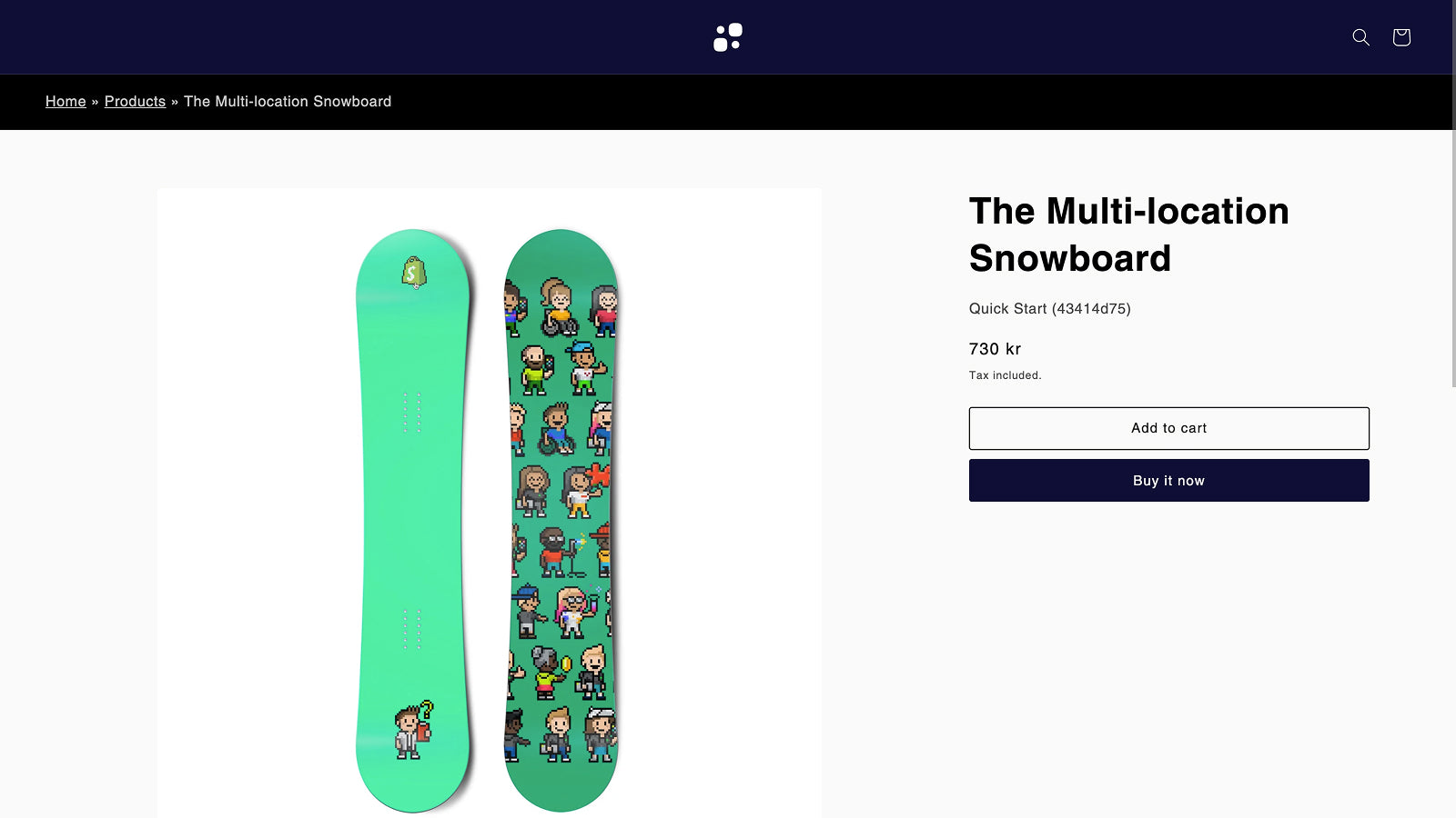 Add a breadcrumb to product pages