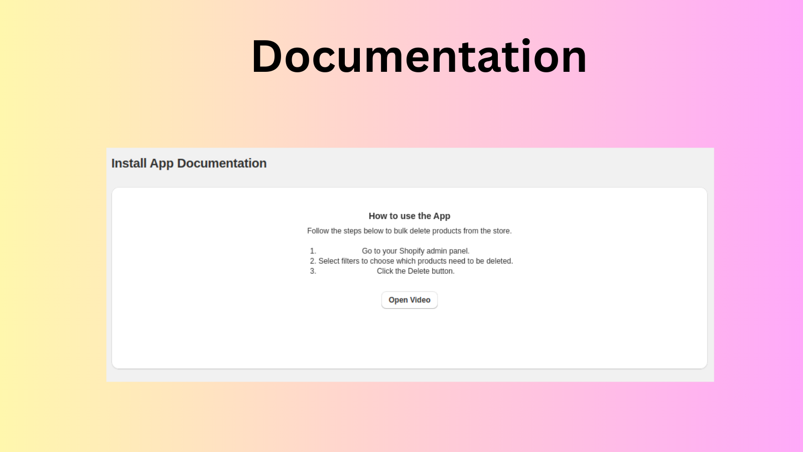 Documentation