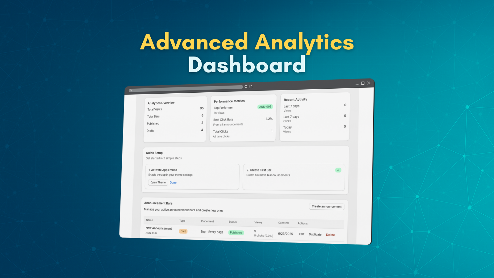 Analytics Dashboard