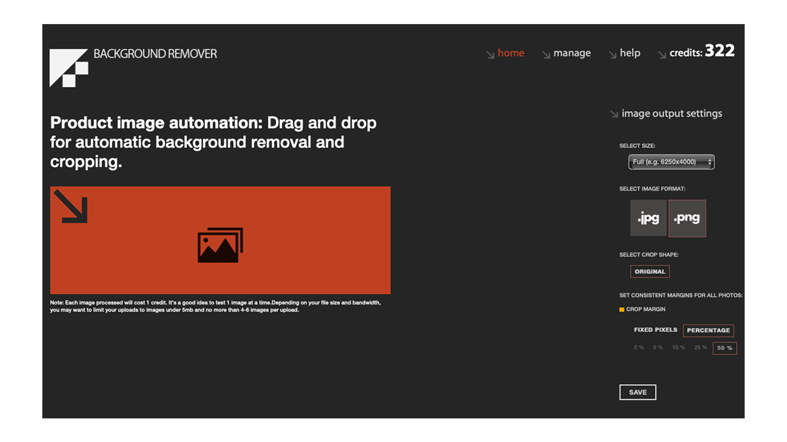 Go to Remove Background button 