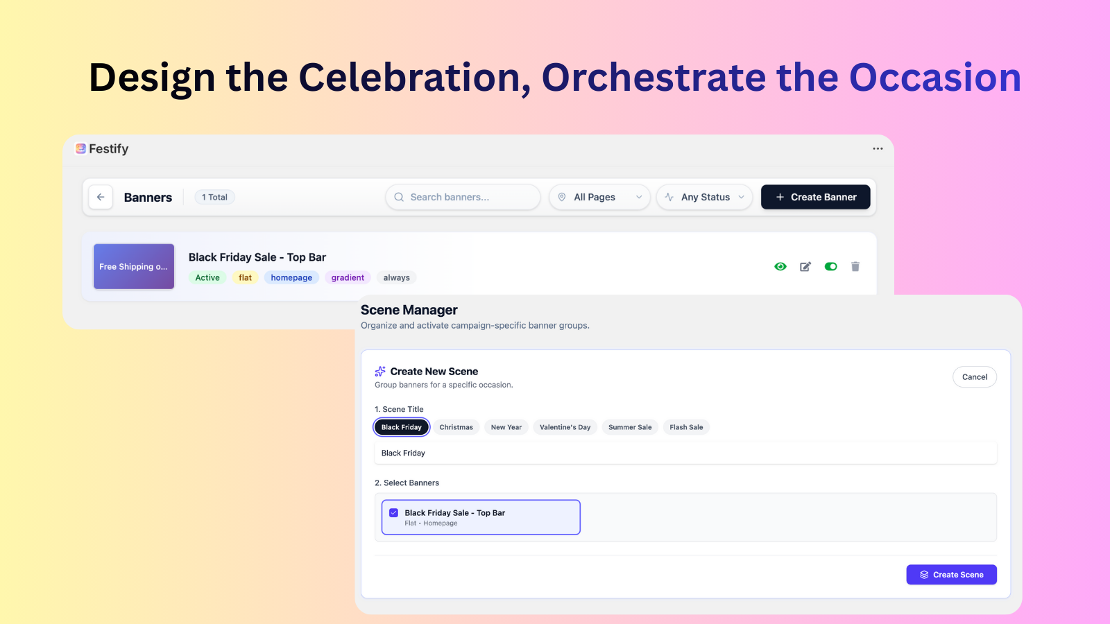 Design and Orchestrate the Occasion
