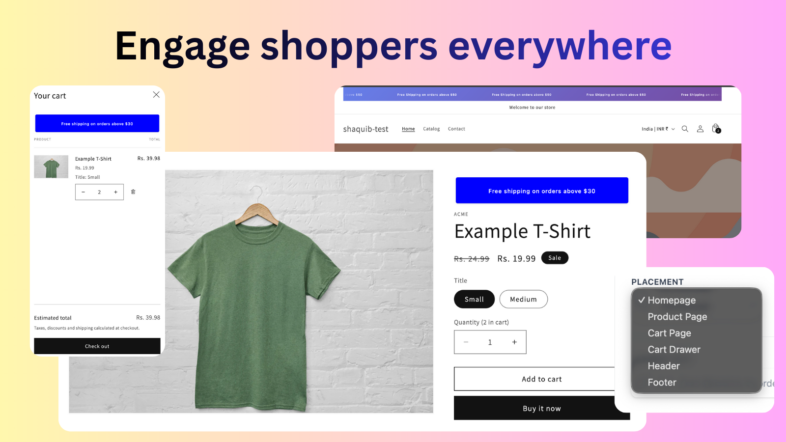 Engage with shoppers