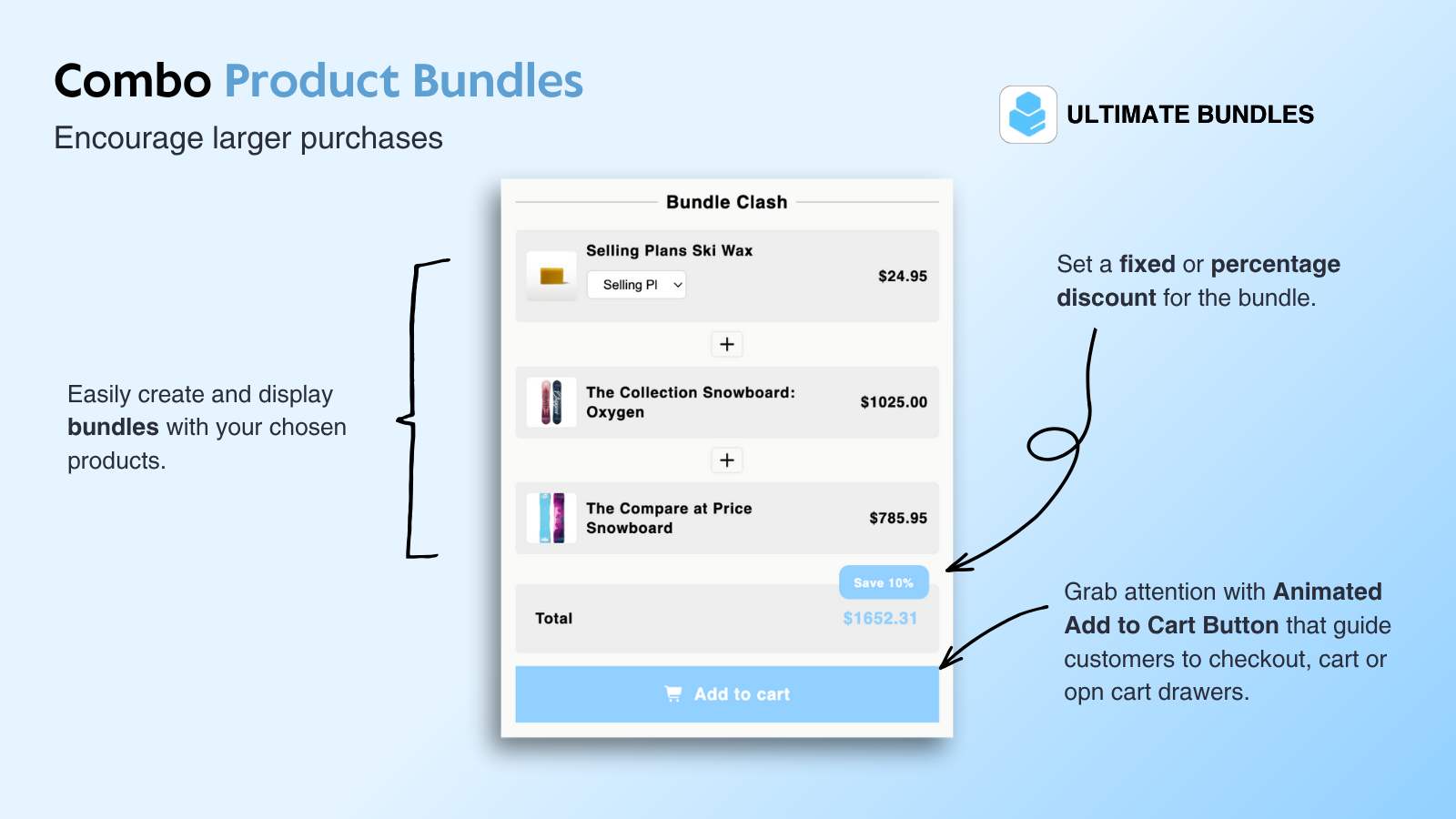 Ultimate bundles - combo products