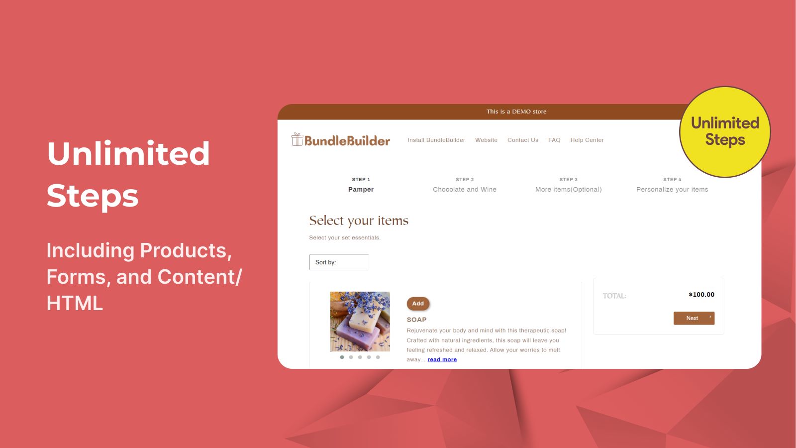 Create unlimited steps