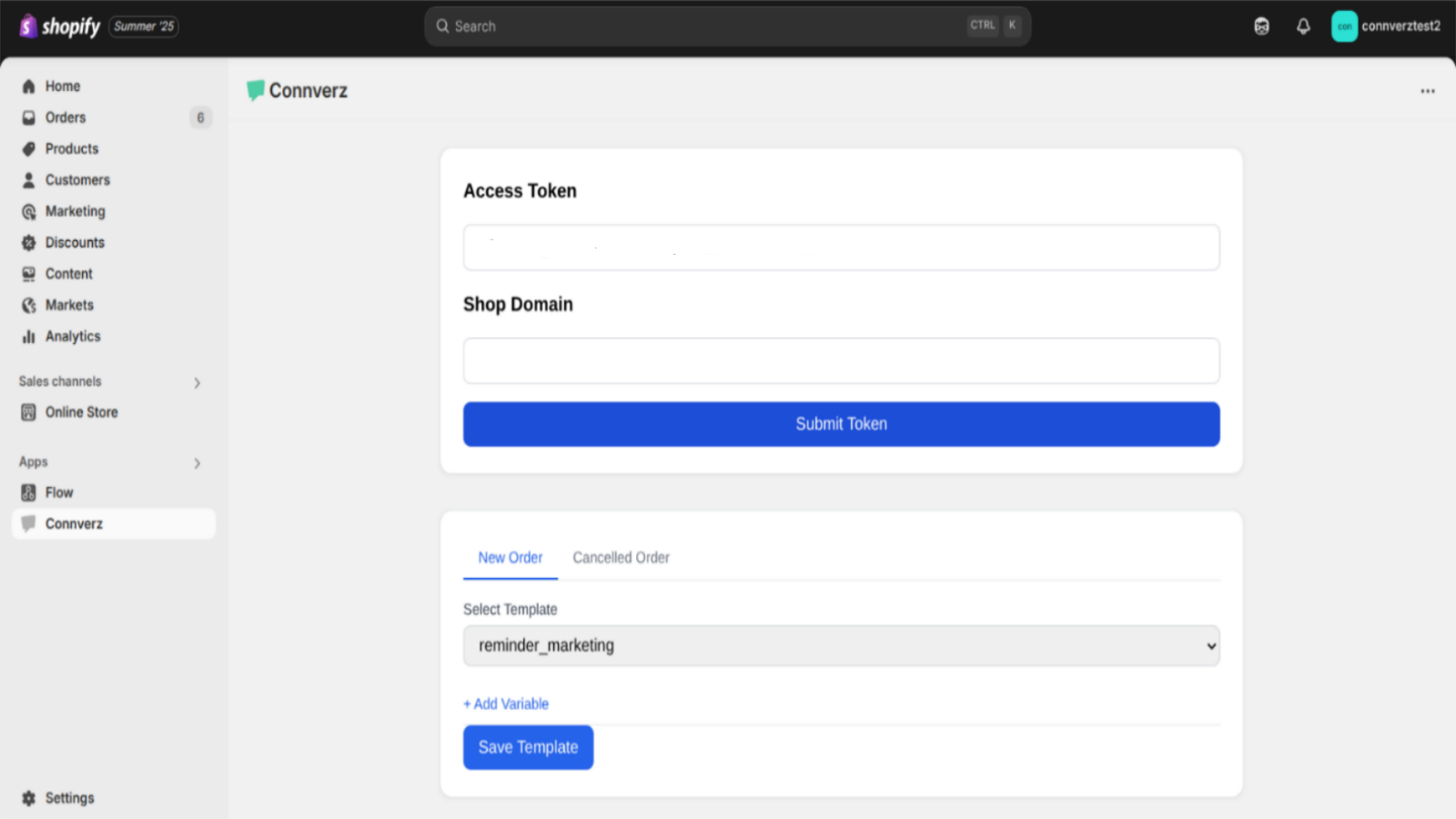 After Installation It will ask for access token