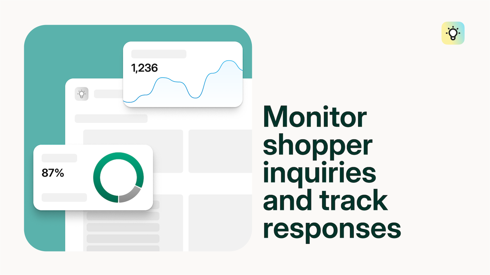 Monitor shopper inquiries and track responses