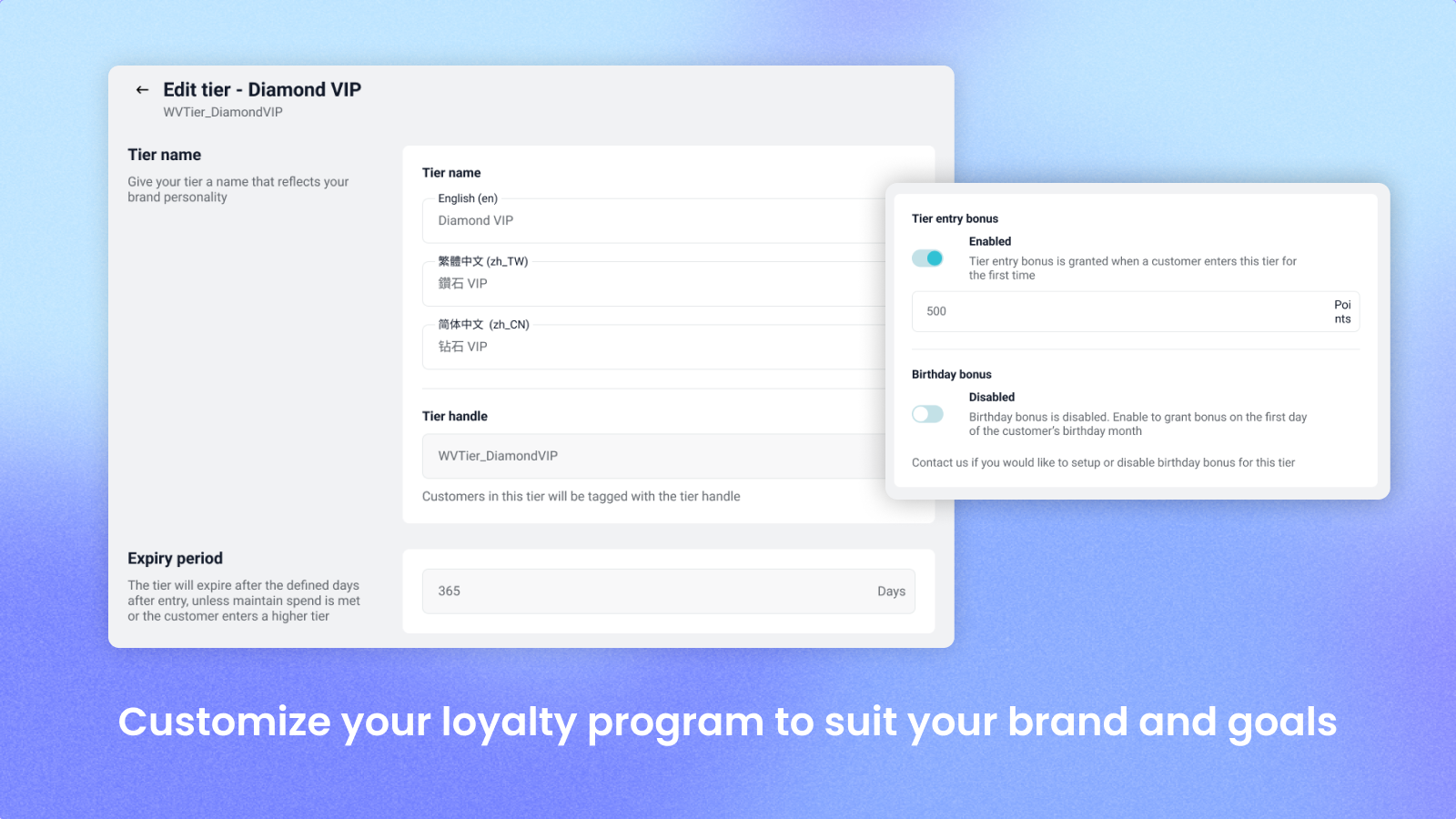 Drive return customers with 2x and 3x points campaigns storewide