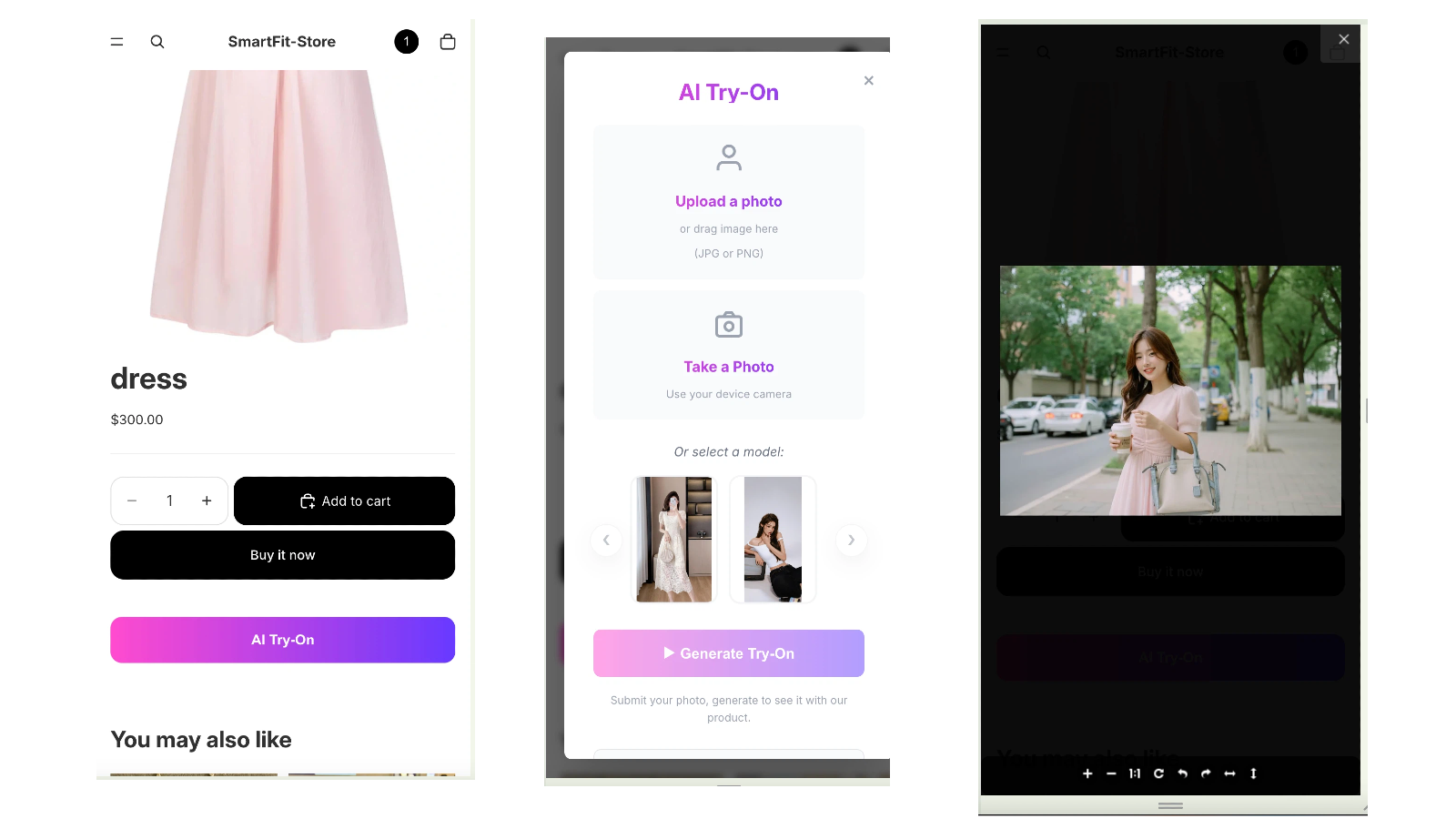 Upload the photo and generate