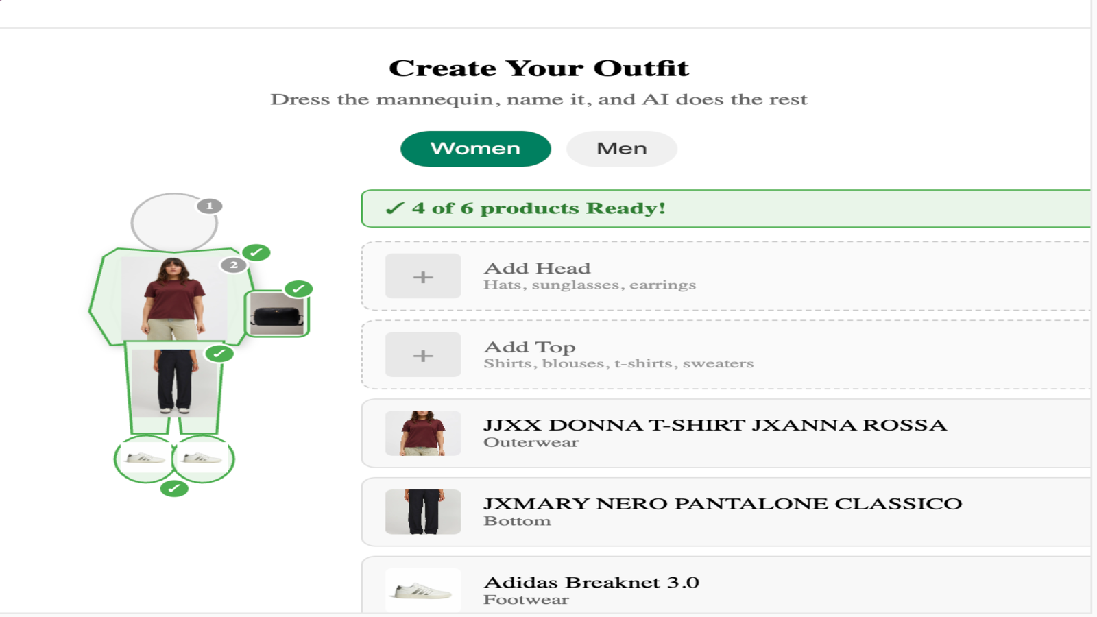 dress the manequin feature display