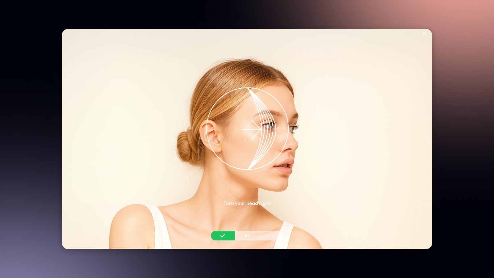 Turn your head to one side.