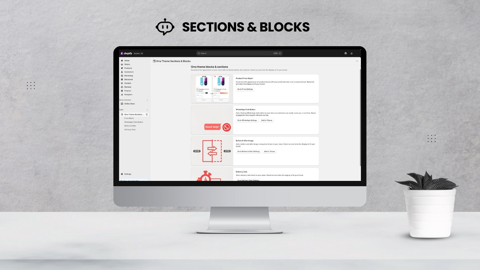 Sections & Blocks
