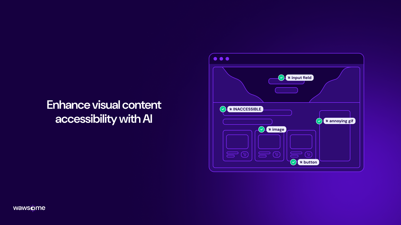 Enhance visual content accesibility with AI