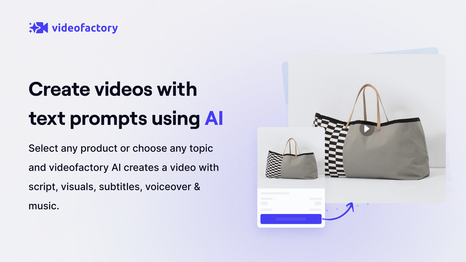 Create videos with text prompts, using AI