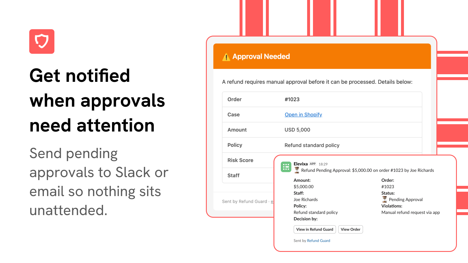 Get notified when approvals need attention