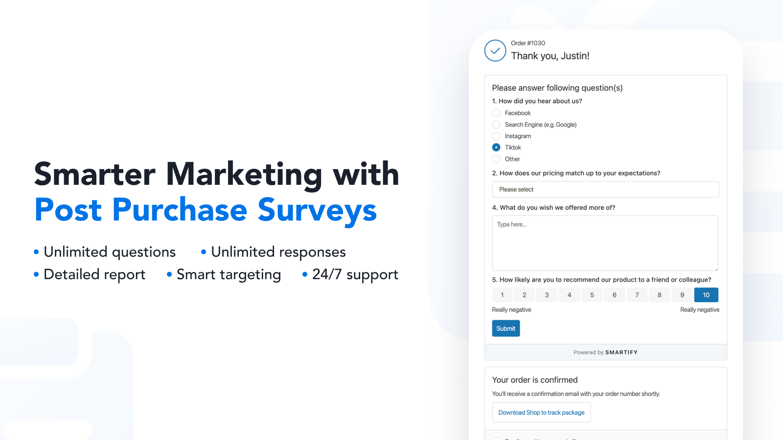NPS Customer Survey Shopify App By Simesy