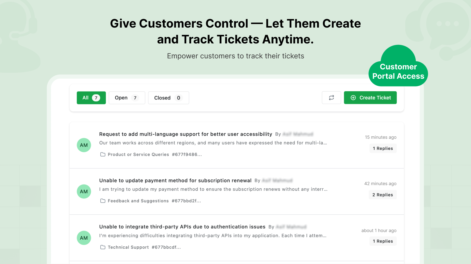 Customer Portal Access