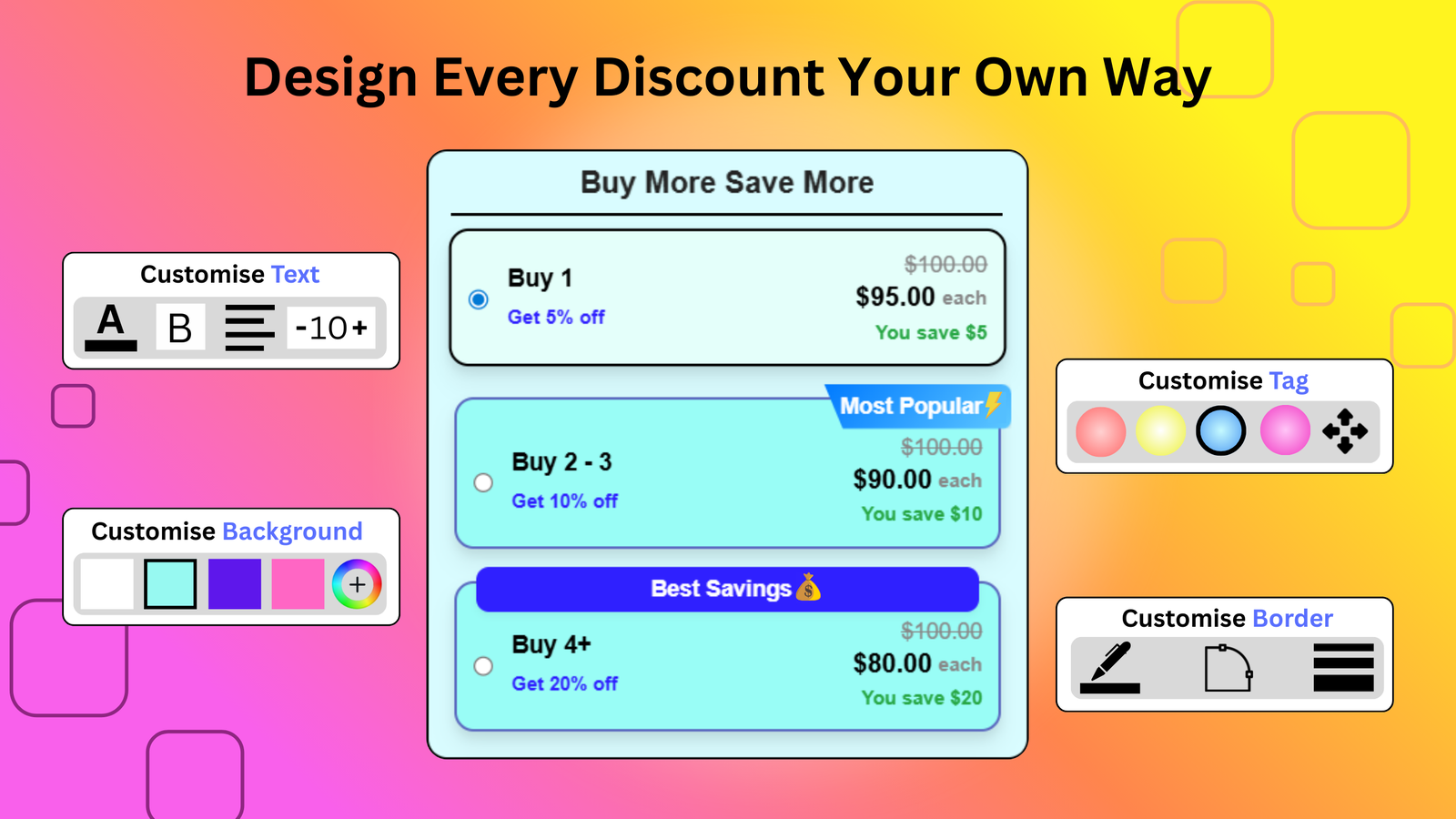 Setup tiered pricing