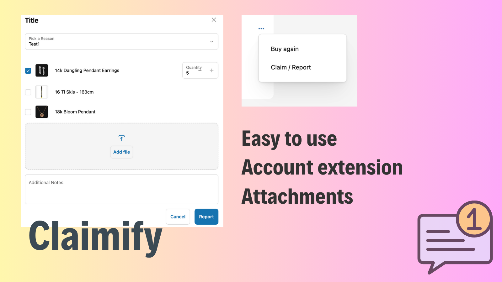 Claimify - Support & Claims - Easy to use
