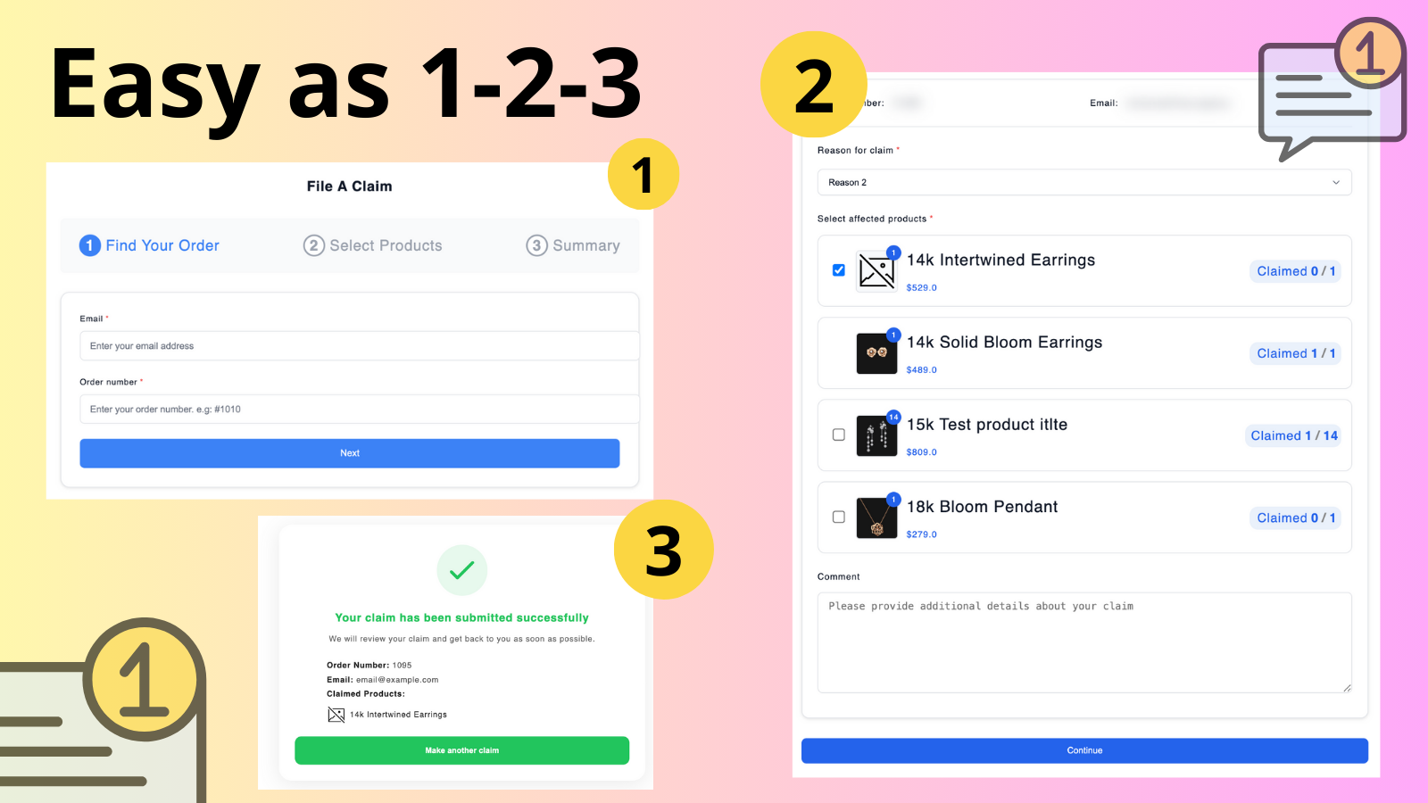Claimify - Support & Claims - Easy Claim Process