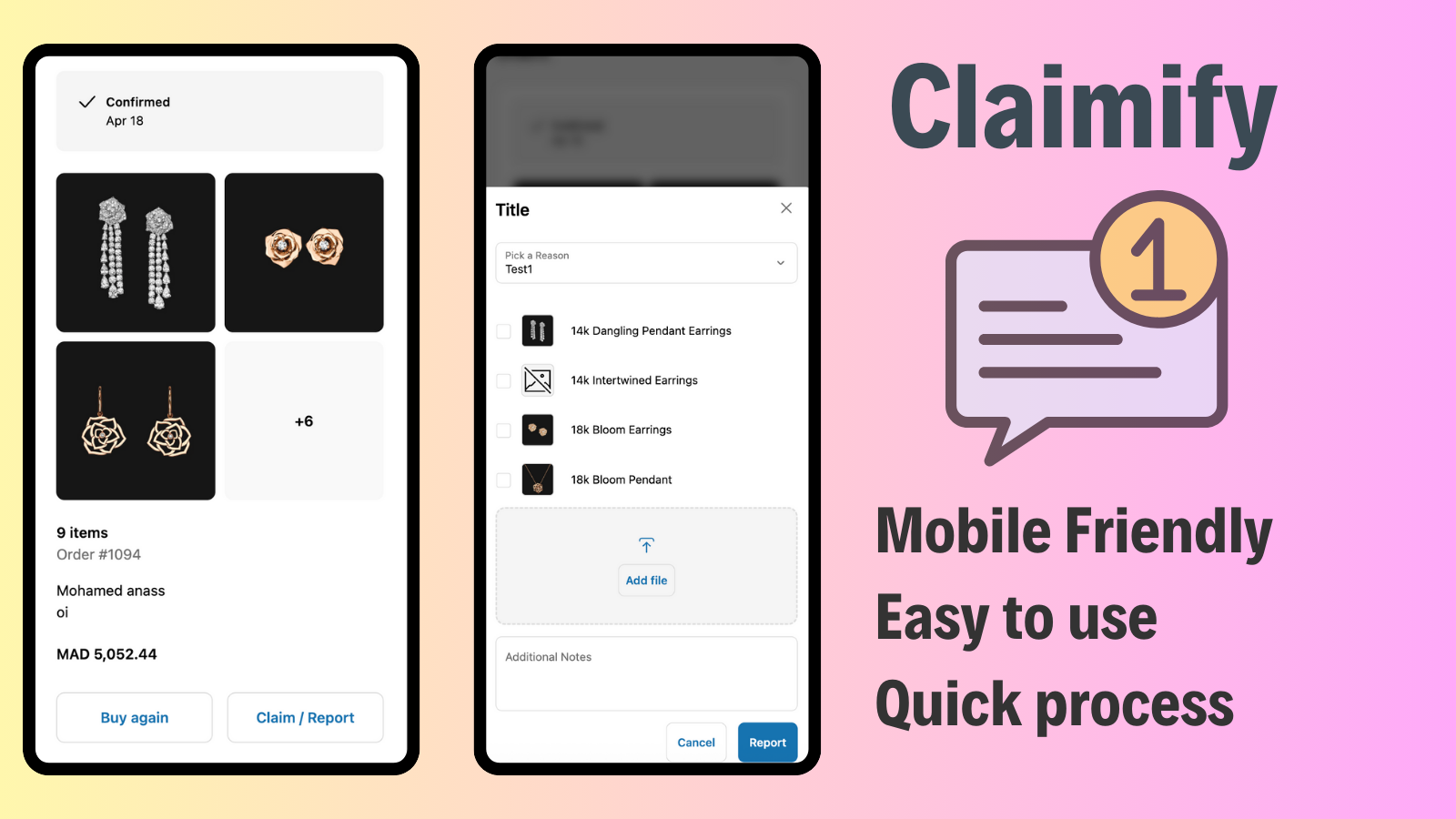 Claimify - Support & Claims -Mobile Friendly!