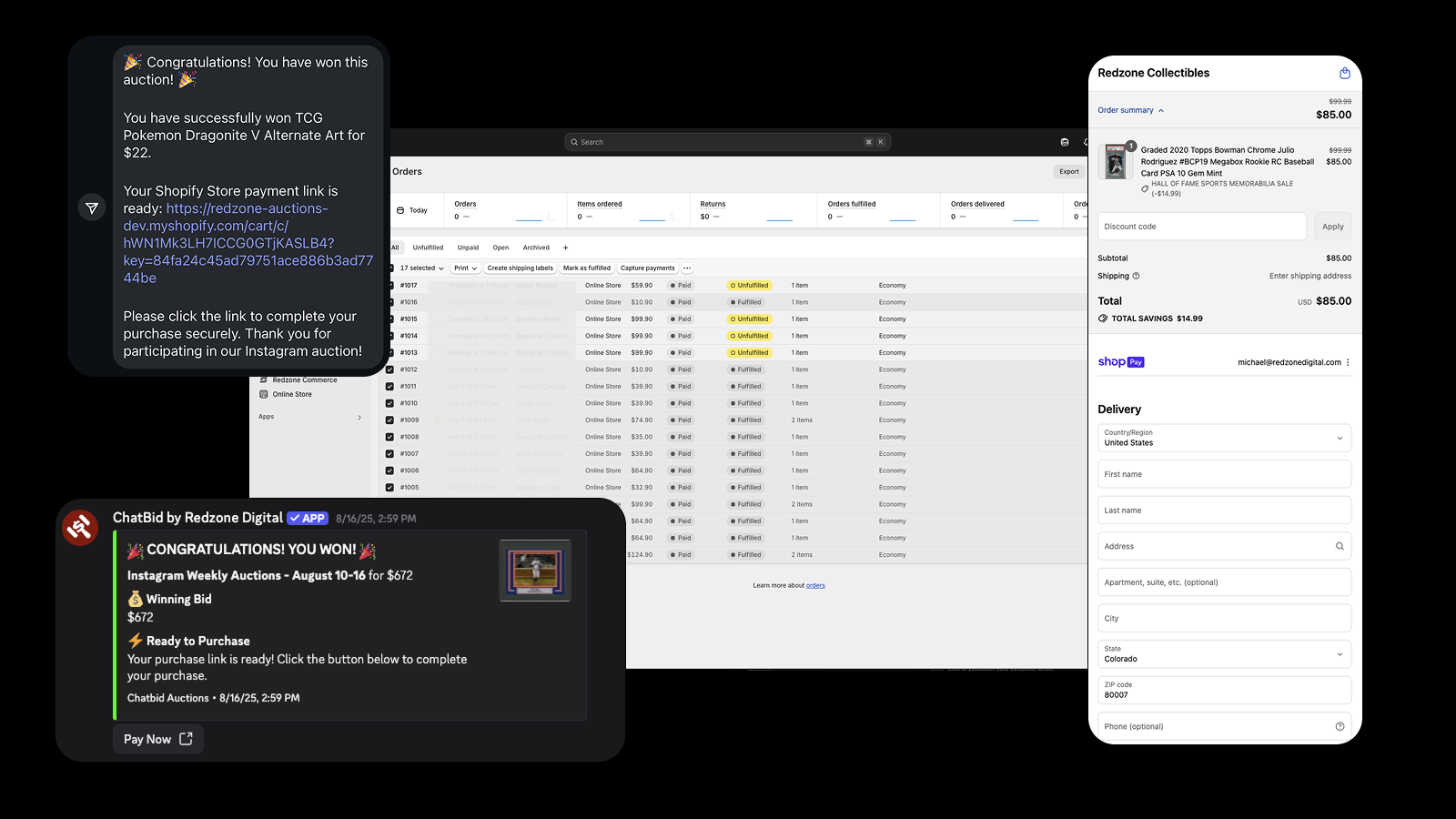 Unify purchases and fufillment through your Shopify account
