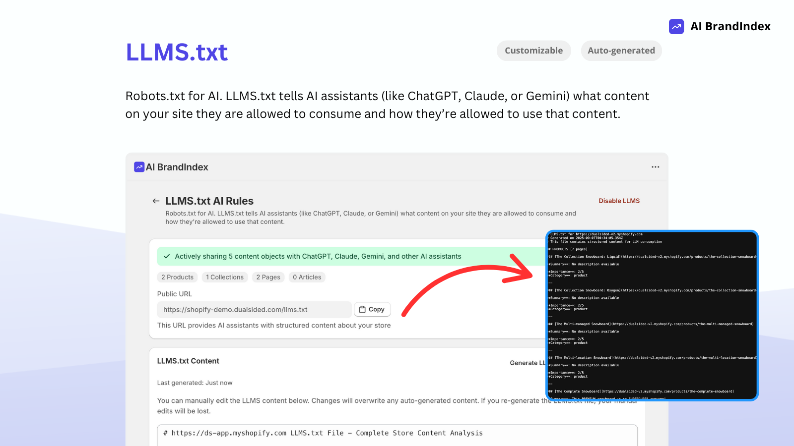 Advanced Customizable LLMS.txt