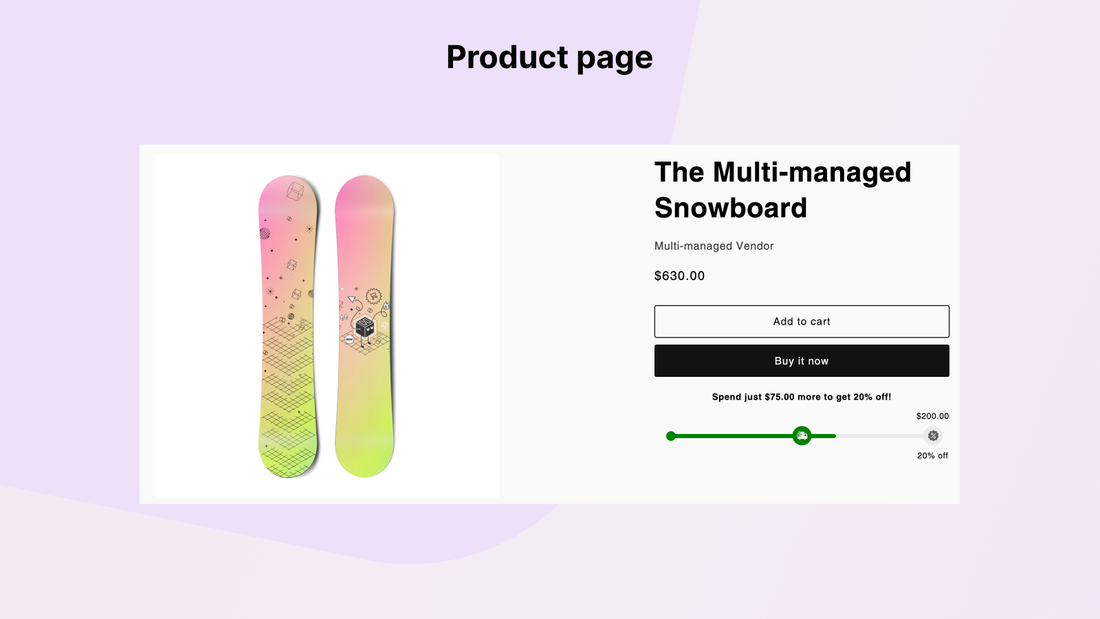 Product page