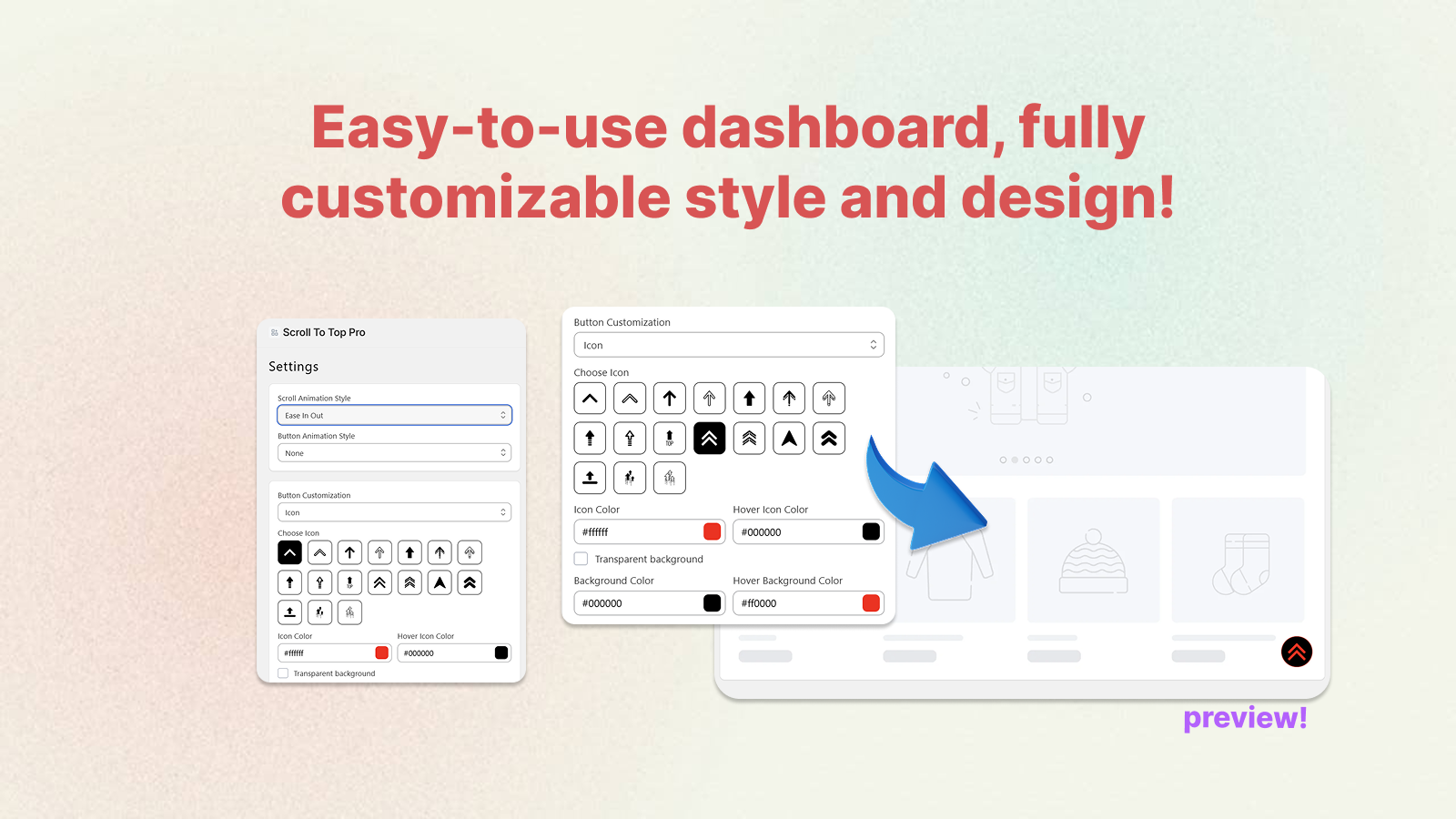 Easy Customize Icon, Text, Image!