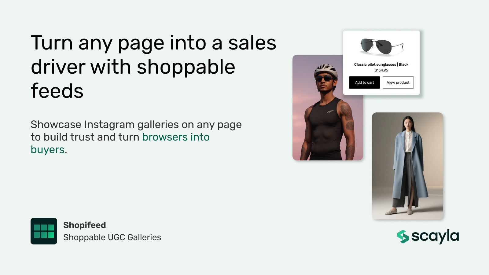 Turn any page into a sales driver with shoppable feeds