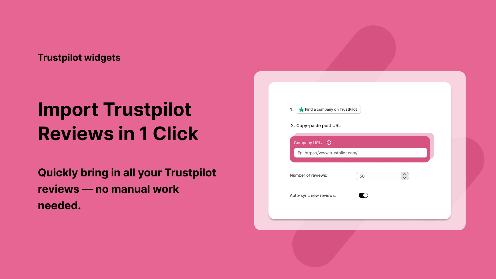 Trustio - Import Trustpilot review in just a few clicks