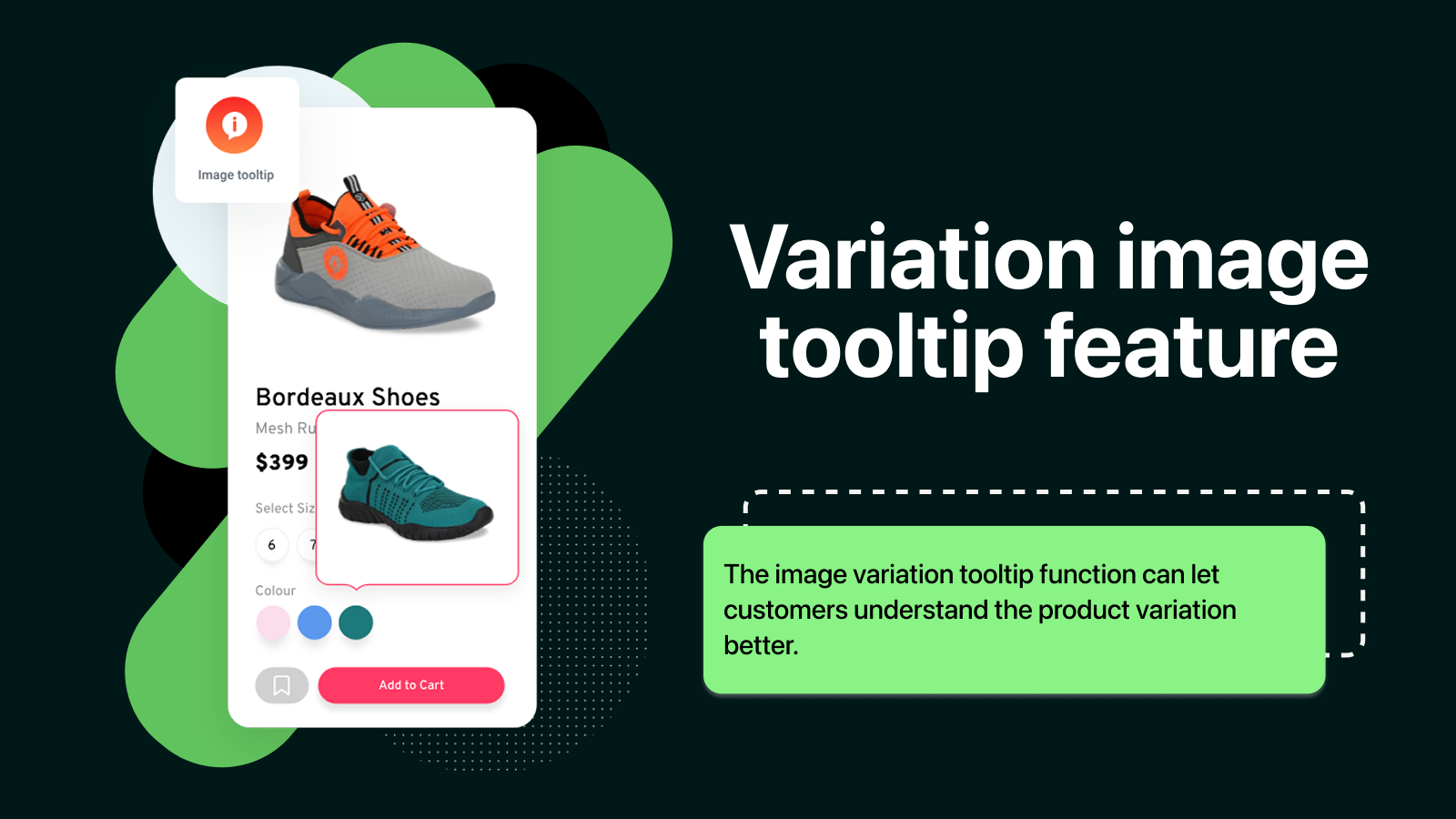 Variation image tooltip feature 