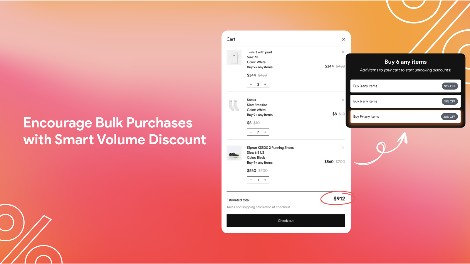 Volume Discounts: Bigger carts, better sales