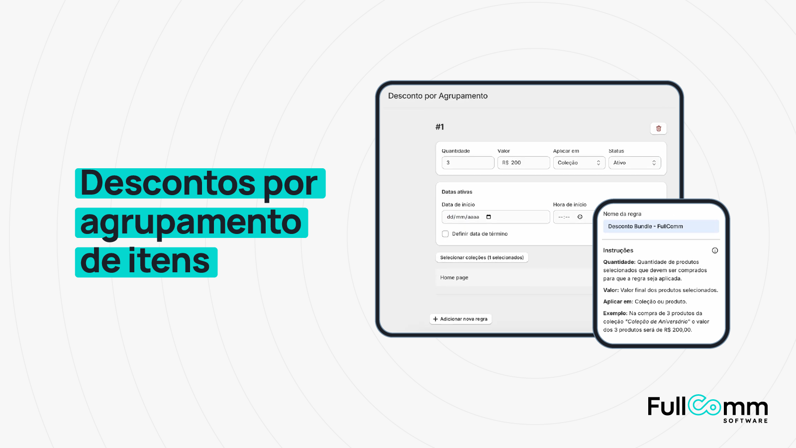 Desconto por agrupamento