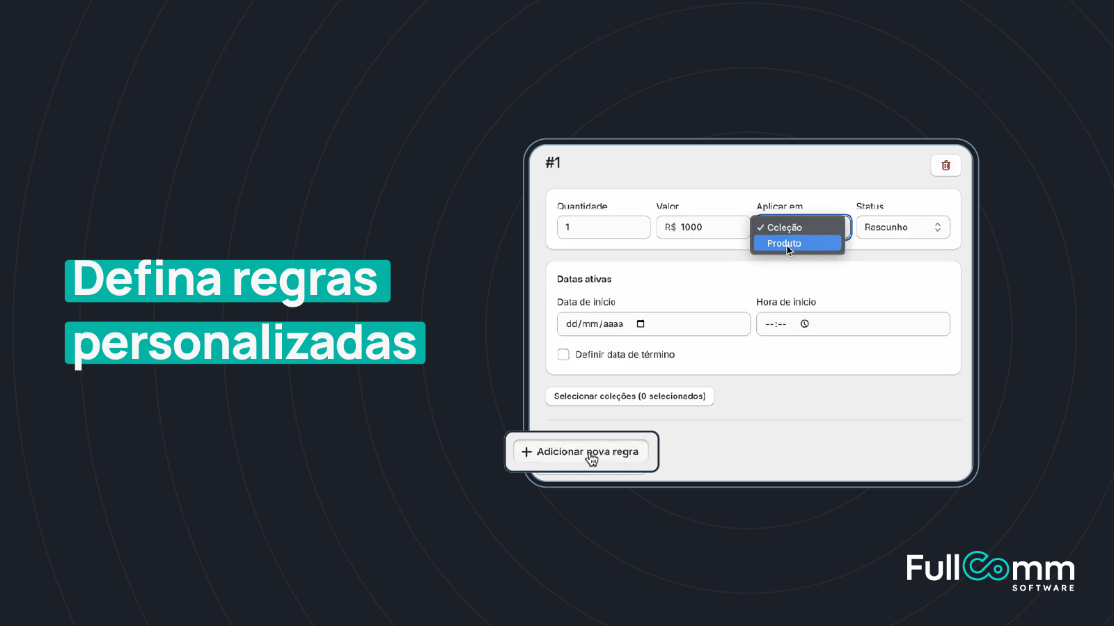 Regras personalizadas