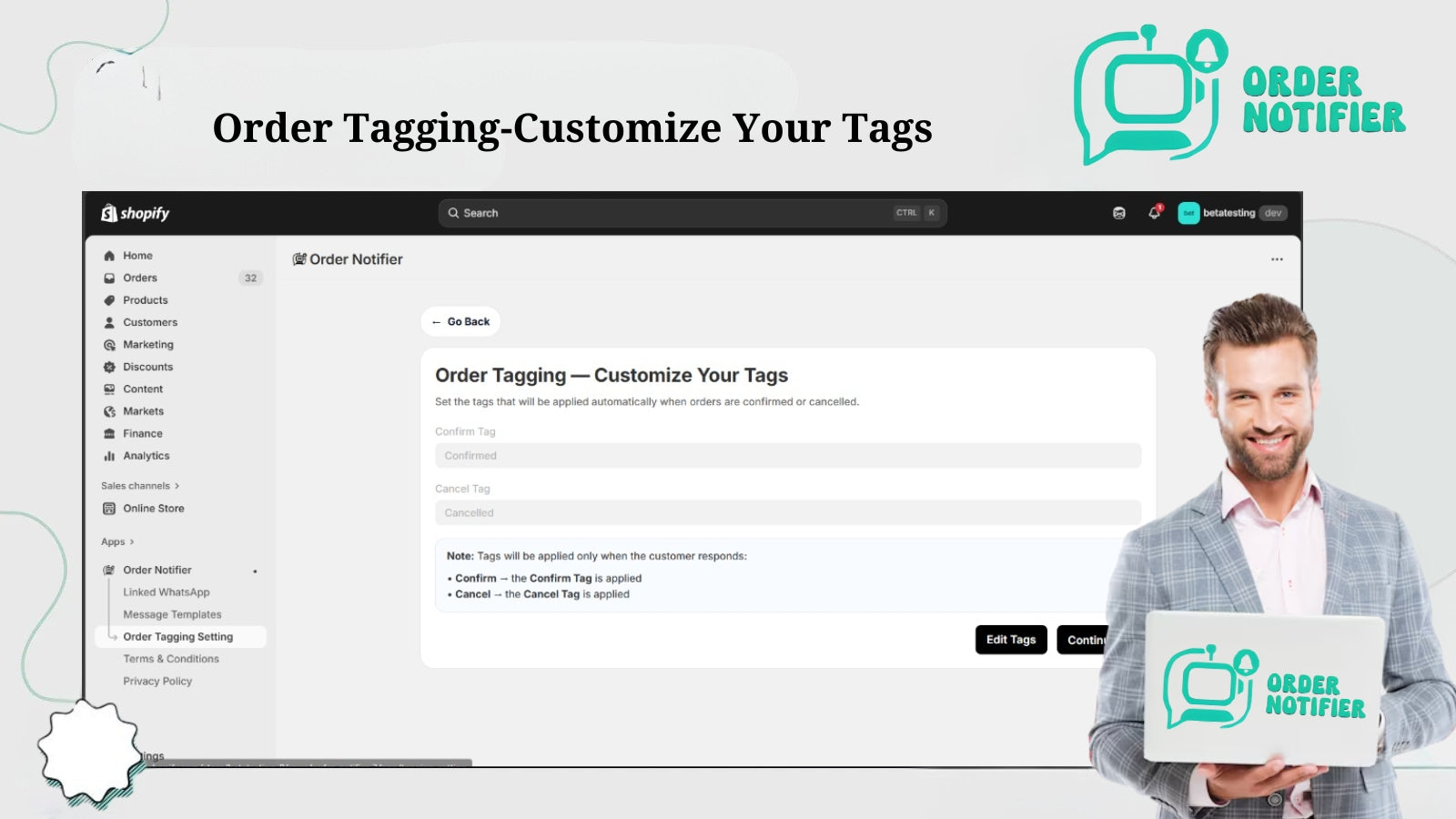 Order notifier, Auto order confirmation, whatsapp automation