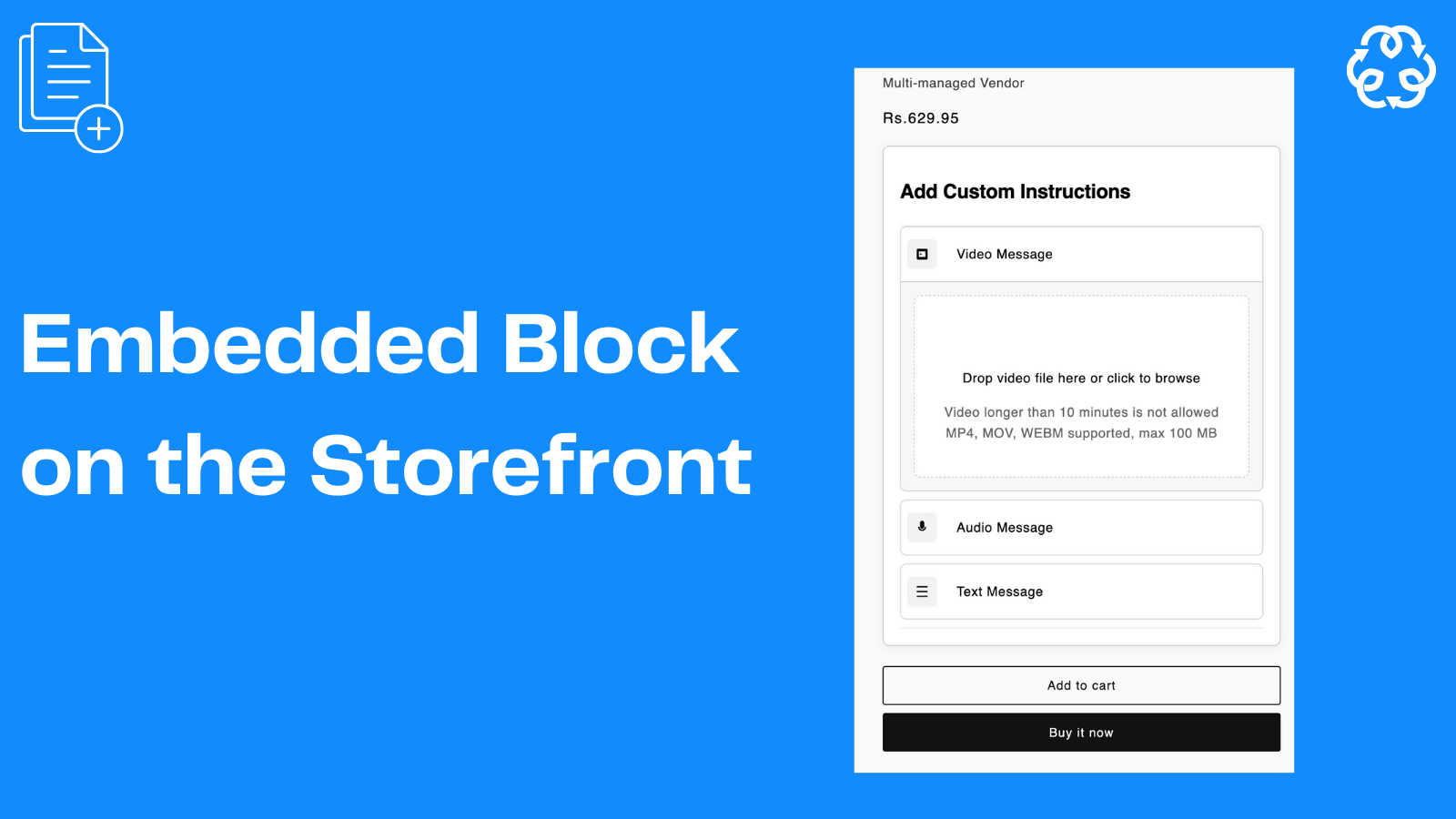 Front - Block Options