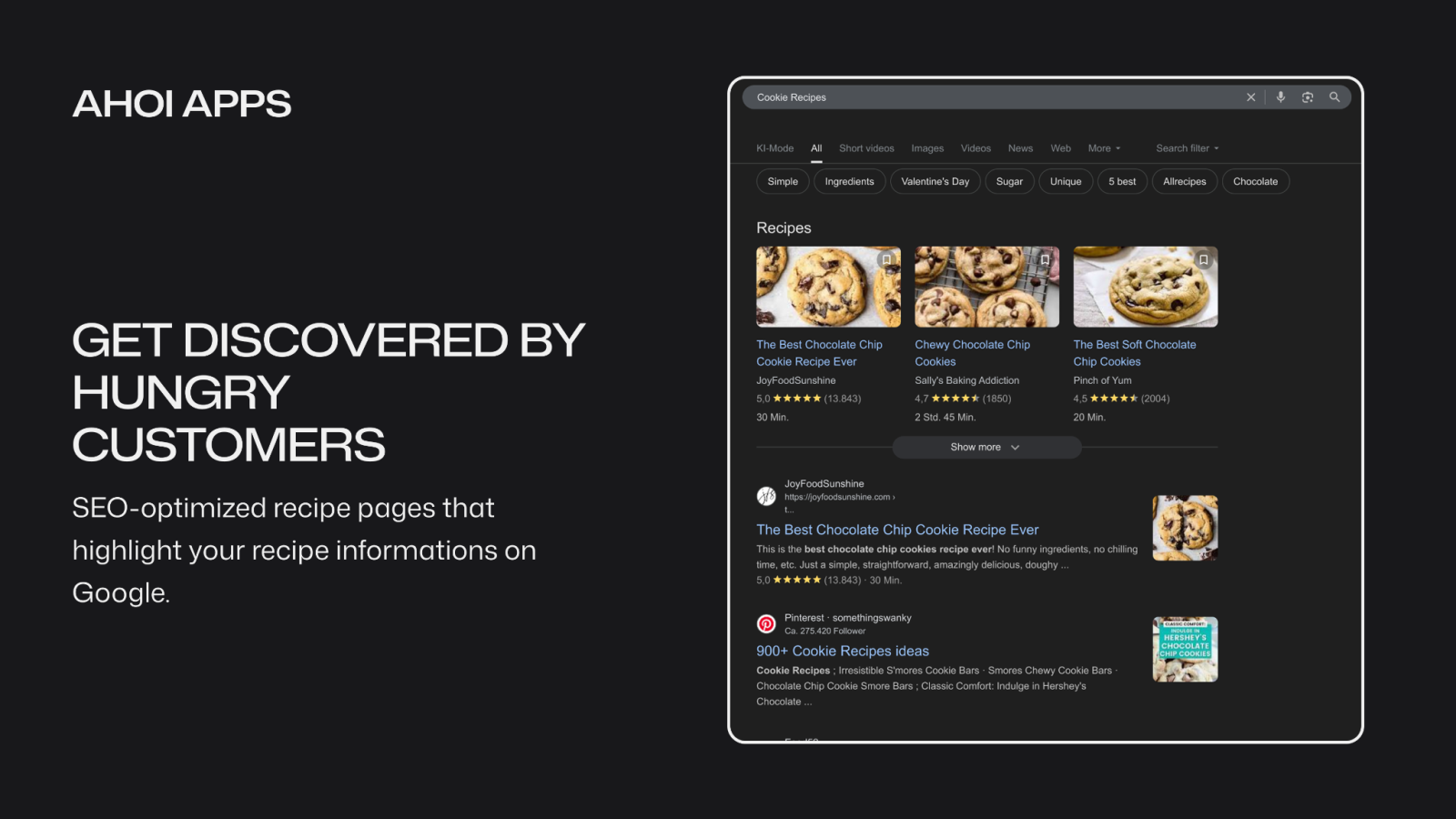 Easy Recipe Pages – Get Discovered by Hungry Customers