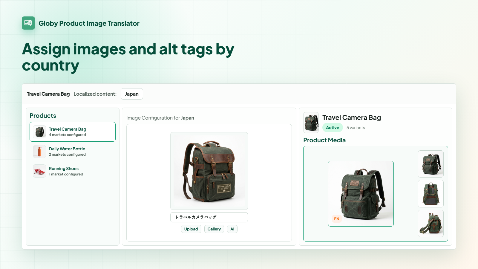 Assign localized images and alt text by country