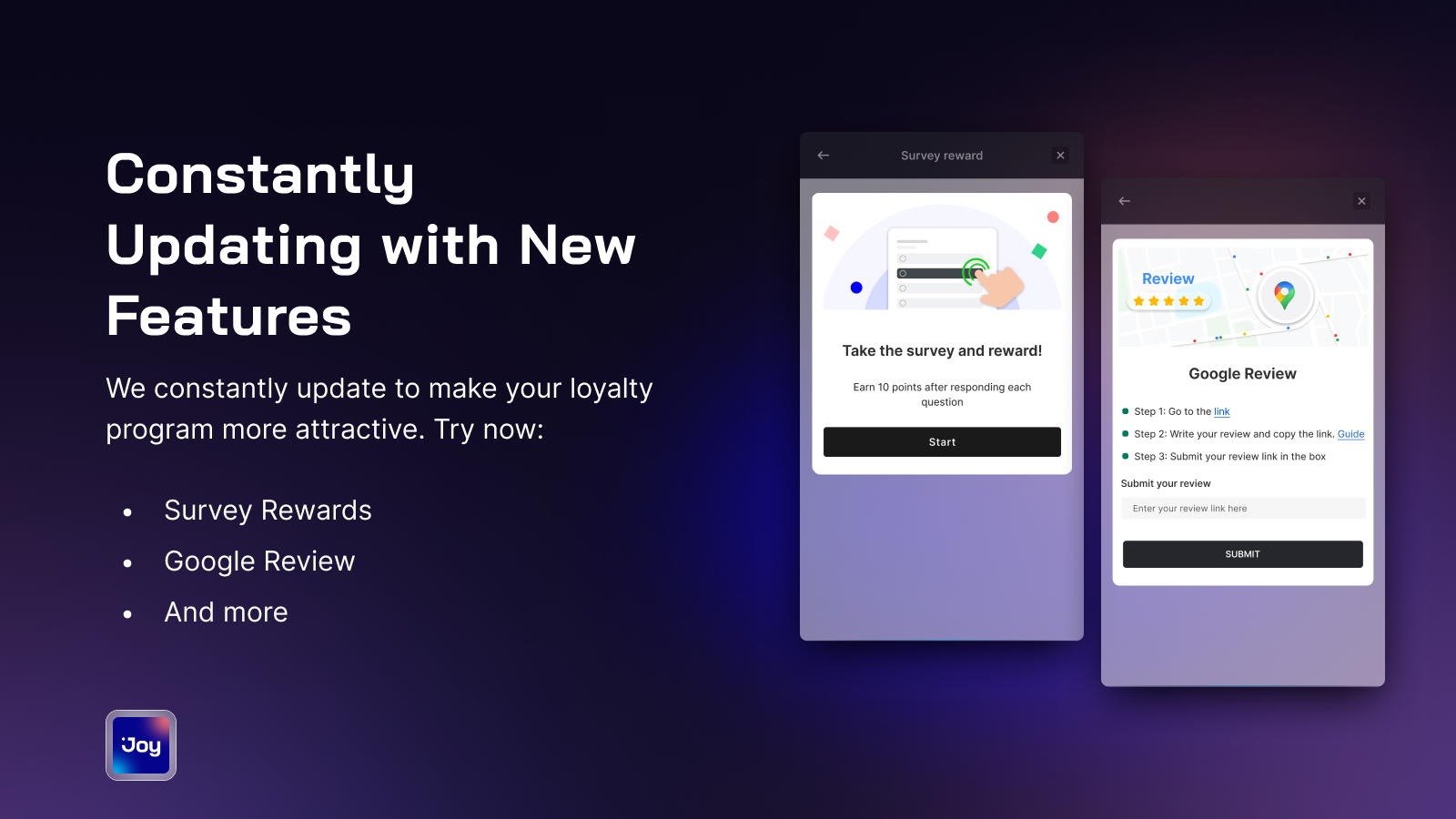 Loyalty rewards for Google Review