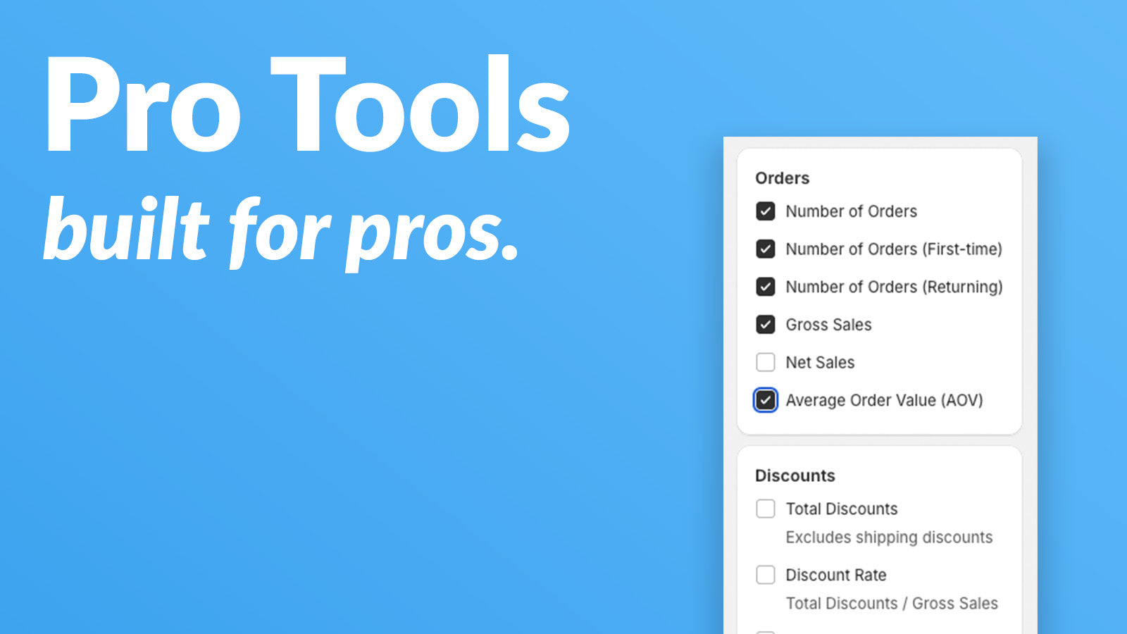 Built for professionals.