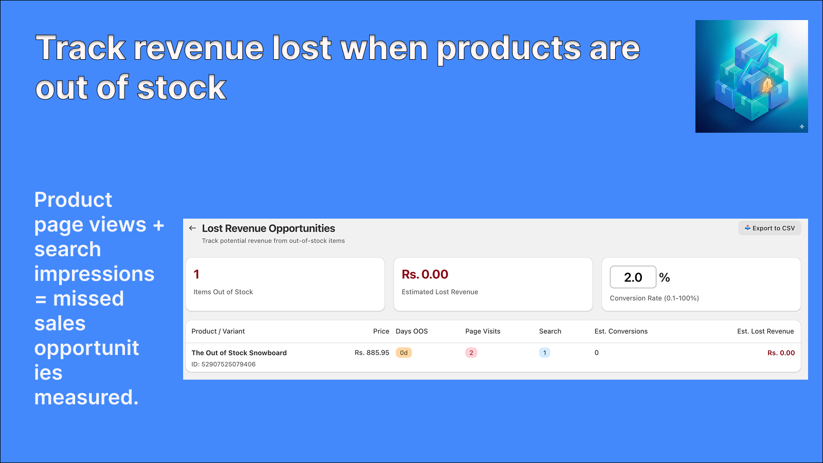 Out of Stock Pageviews