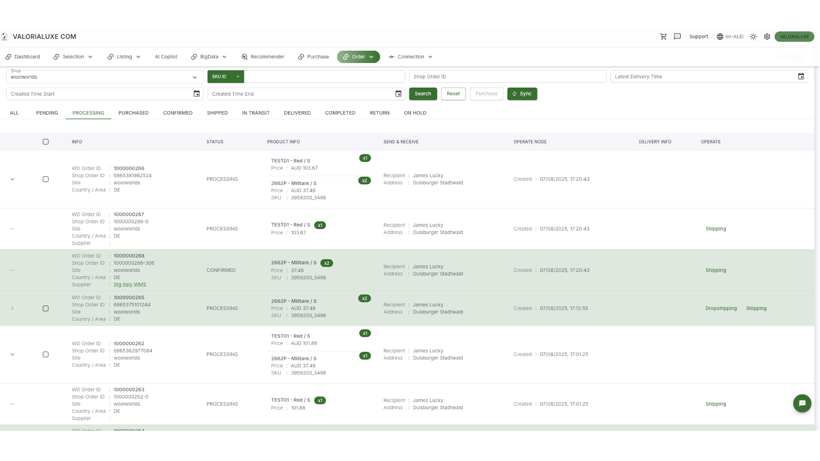 WarpDriven Centralised Shop orders & Global Dropshipping