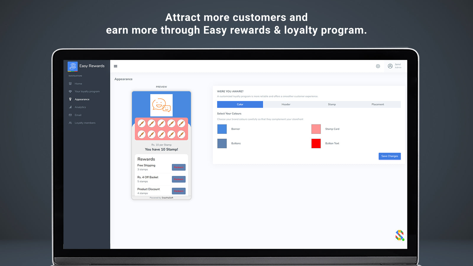 Customize Reward Box