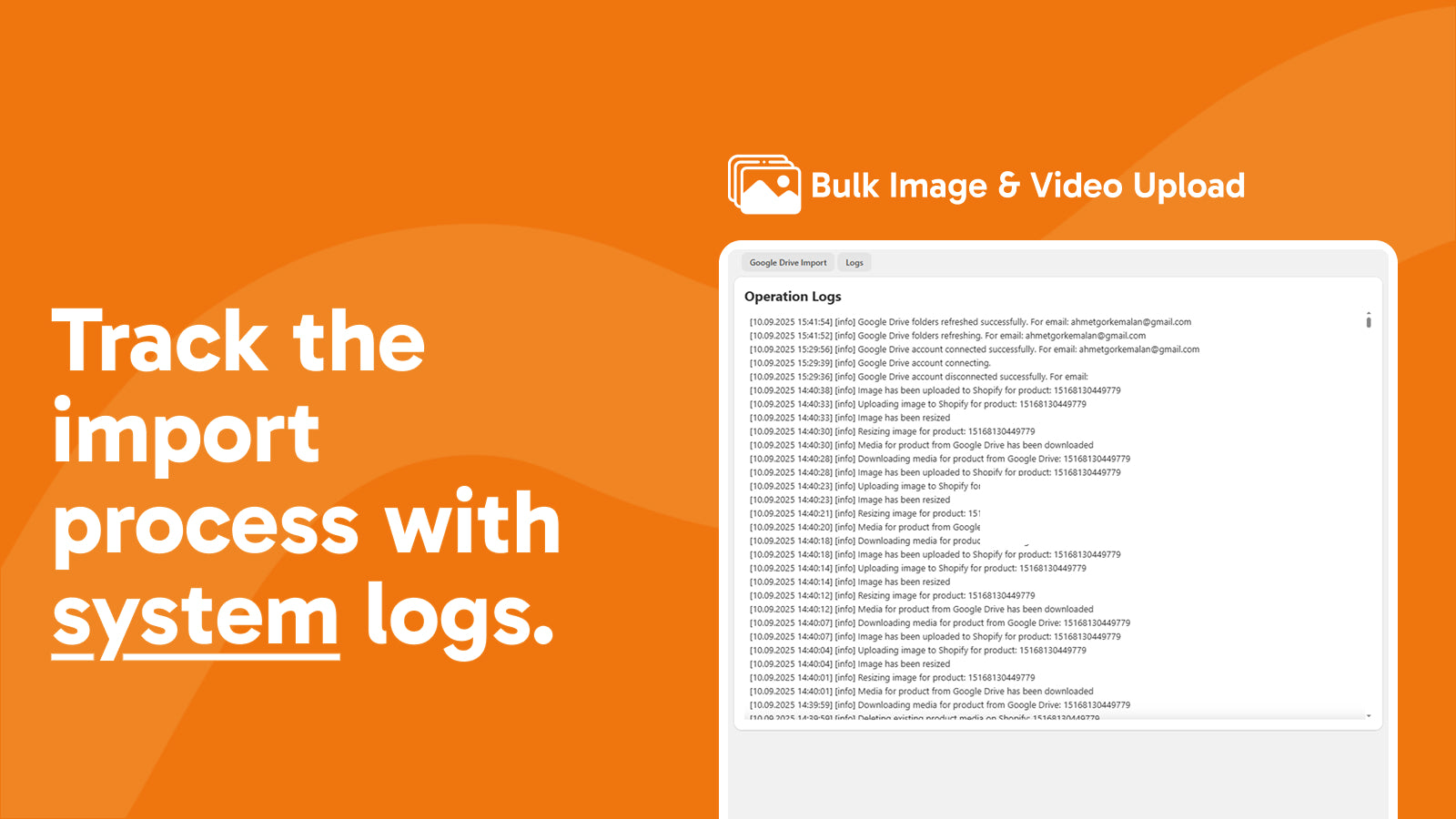 Replace product images & videos directly in Shopify.